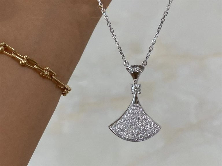[AuraEcho]DREAM NECKLACE SILVER FULL DIAMOND