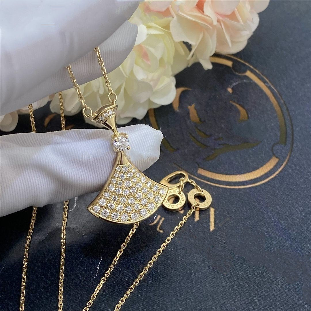 [AuraEcho]DREAM NECKLACE GOLD FULL DIAMOND