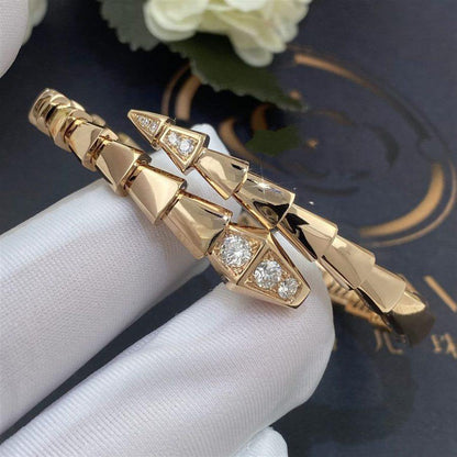 [AuraEcho]SERPENTI BRACELET DIAMONDS PINK GOLD