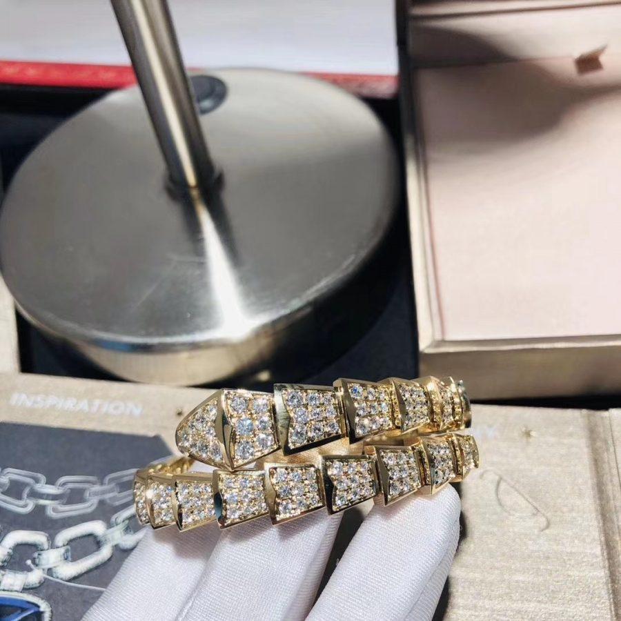 [AuraEcho]SERPENTI BRACELET 8MM GOLD DIAMOND