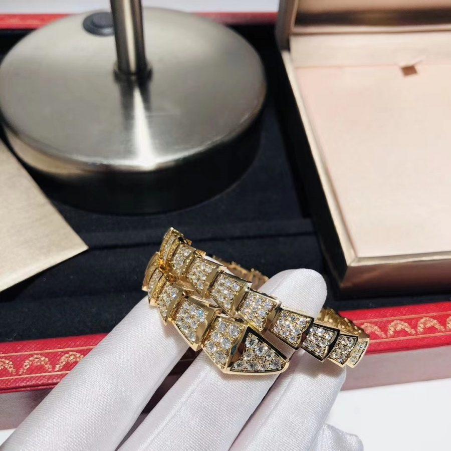 [AuraEcho]SERPENTI BRACELET 8MM GOLD DIAMOND