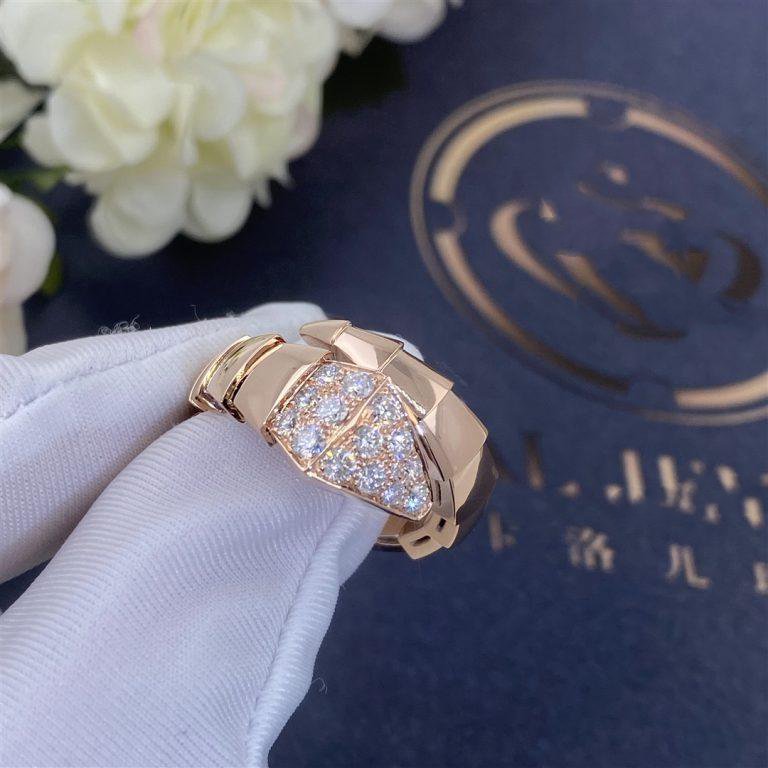 [AuraEcho]SERPENTI RING PINK GOLD DIAMOND