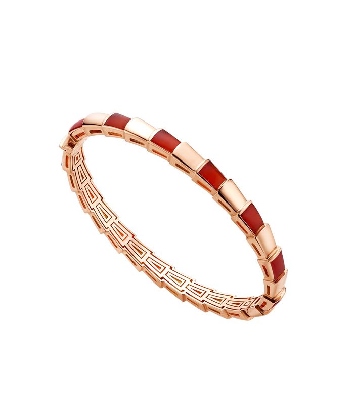 [AuraEcho]SERPENTI BRACELET PINK GOLD RUBELLITE