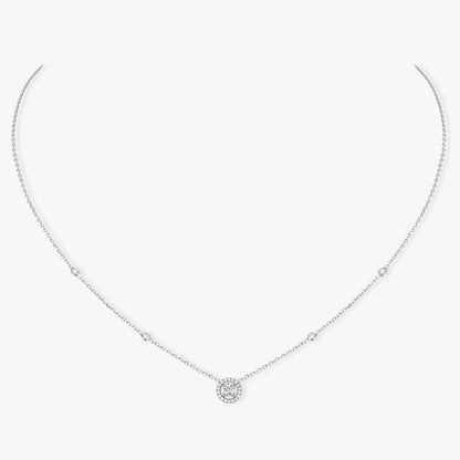 [AuraEcho]Diamond Necklace 0,20ct Brilliant Shape Joy