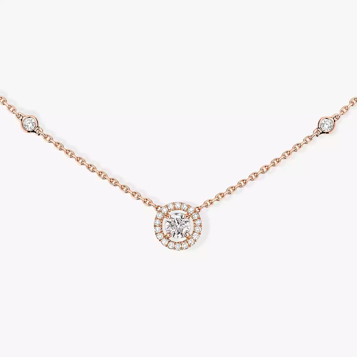 [AuraEcho]Diamond Necklace 0,20ct Brilliant Shape Joy