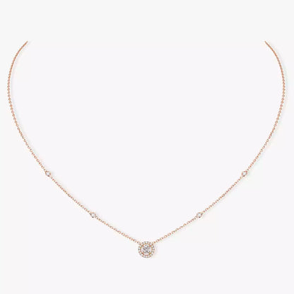 [AuraEcho]Diamond Necklace 0,20ct Brilliant Shape Joy