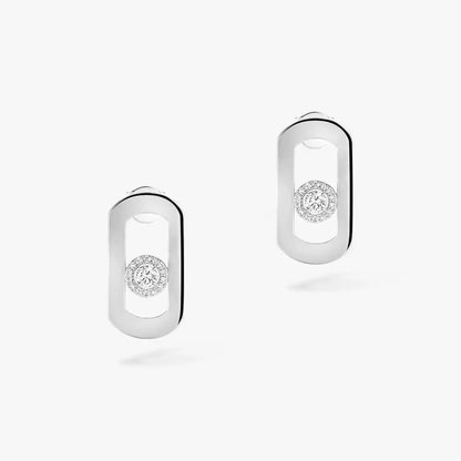 [AuraEcho]So Move Diamond Earrings in Yellow Gold