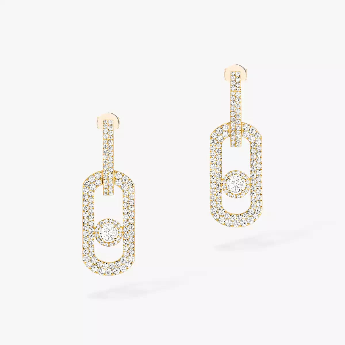 [AuraEcho]So Move XL Pave_-Set Diamond Pendant Earrings