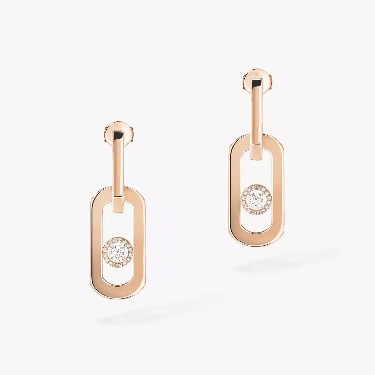 [AuraEcho]So Move XL Diamond Pendant Earrings