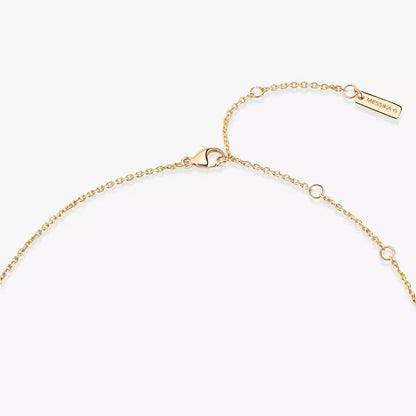 [AuraEcho]Lucky Eye Diamond Necklace in Rose Gold and Turquoise