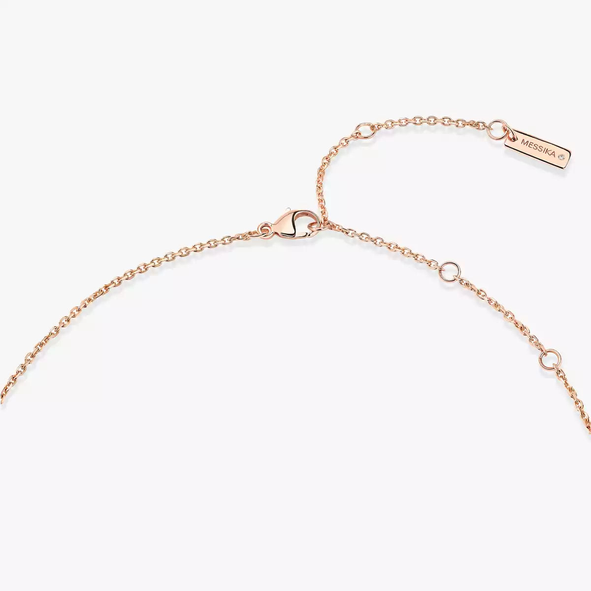 [AuraEcho]Lucky Eye Diamond Necklace in Rose Gold and Turquoise