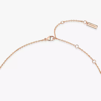 [AuraEcho]Lucky Eye Diamond Necklace in Rose Gold and Turquoise