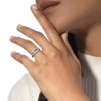 [AuraEcho]Move Uno Diamond Ring in Gold