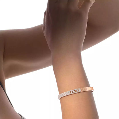 [AuraEcho]Move Noa Ciselé half pavé bangle