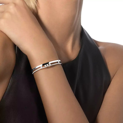 [AuraEcho]Move Romane Diamond Bangle Bracelet