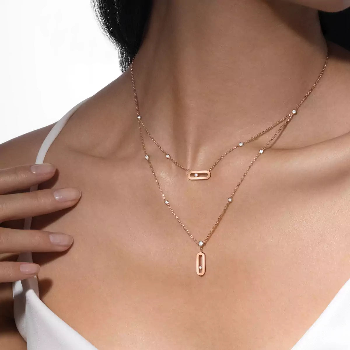 [AuraEcho] Move Uno Diamond Necklace