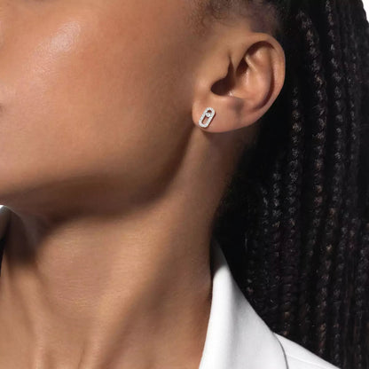 [AuraEcho]Move Uno Diamond Earrings