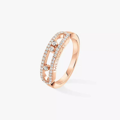 [AuraEcho] Baby Move Gold Diamond Pave_ Ring