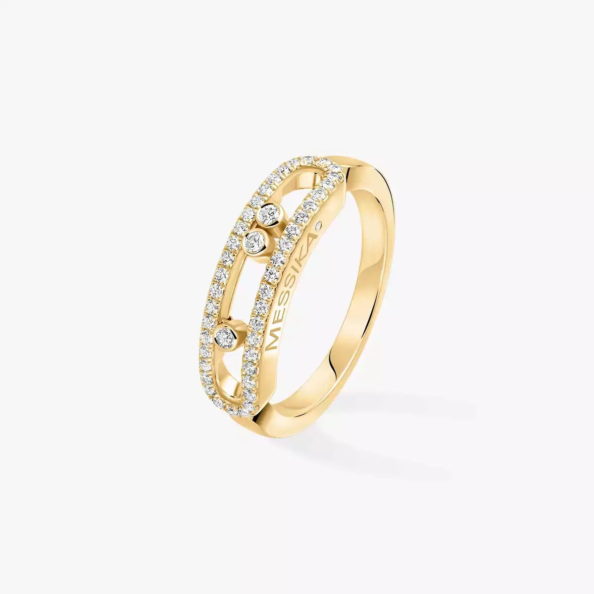 [AuraEcho] Baby Move Gold Diamond Pave_ Ring