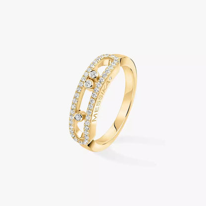 [AuraEcho] Baby Move Gold Diamond Pave_ Ring