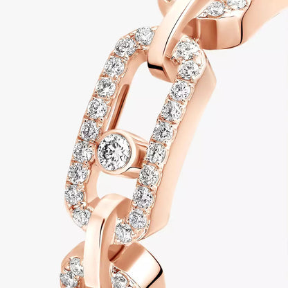 [AuraEcho]Move Link Pave_-Set Diamond Ring in Gold