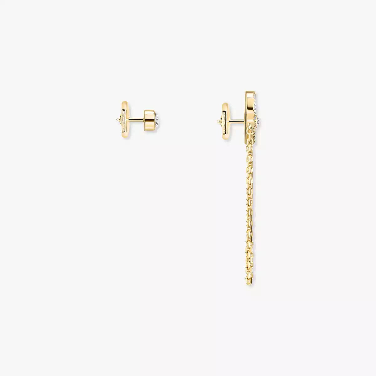 [AuraEcho]Move Uno Diamond Earrings