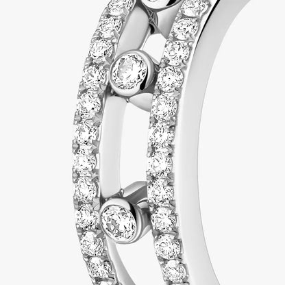 [AuraEcho]Diamond Pave_ Hoop Earrings Move