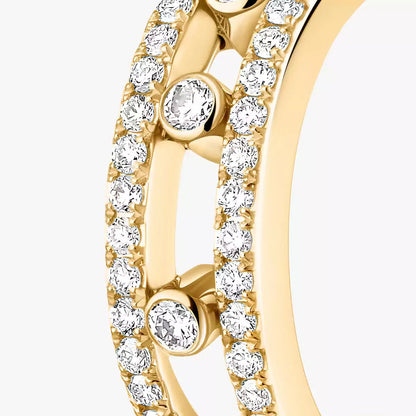 [AuraEcho]Diamond Pave_ Hoop Earrings Move