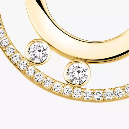 [AuraEcho]Move Romane Small Diamond Hoop Earrings