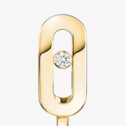 [AuraEcho]Diamond Mini Hoop Earrings Move Classique