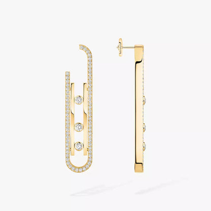 [AuraEcho]Diamond Pendant Earrings Move 10Th
