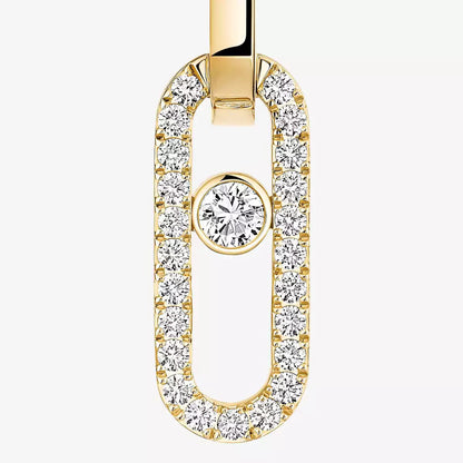 [AuraEcho]Move Link Diamond Earrings