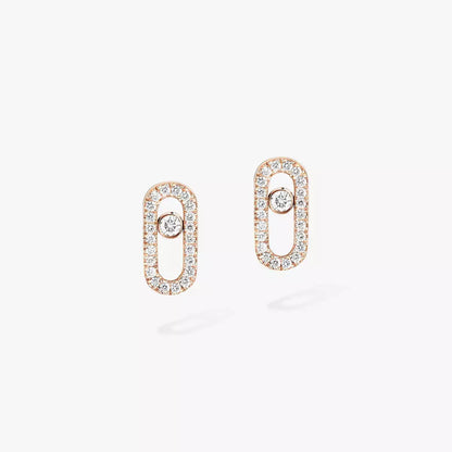 [AuraEcho]Move Uno Diamond Earrings