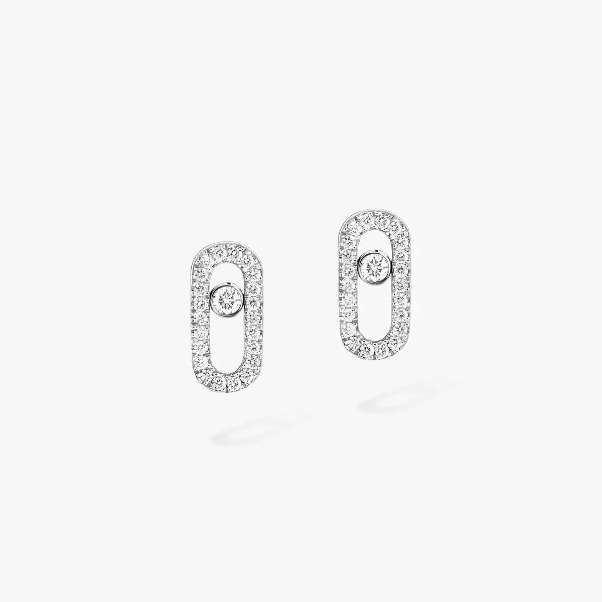 [AuraEcho]Move Uno Diamond Earrings