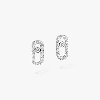 [AuraEcho]Move Uno Diamond Earrings
