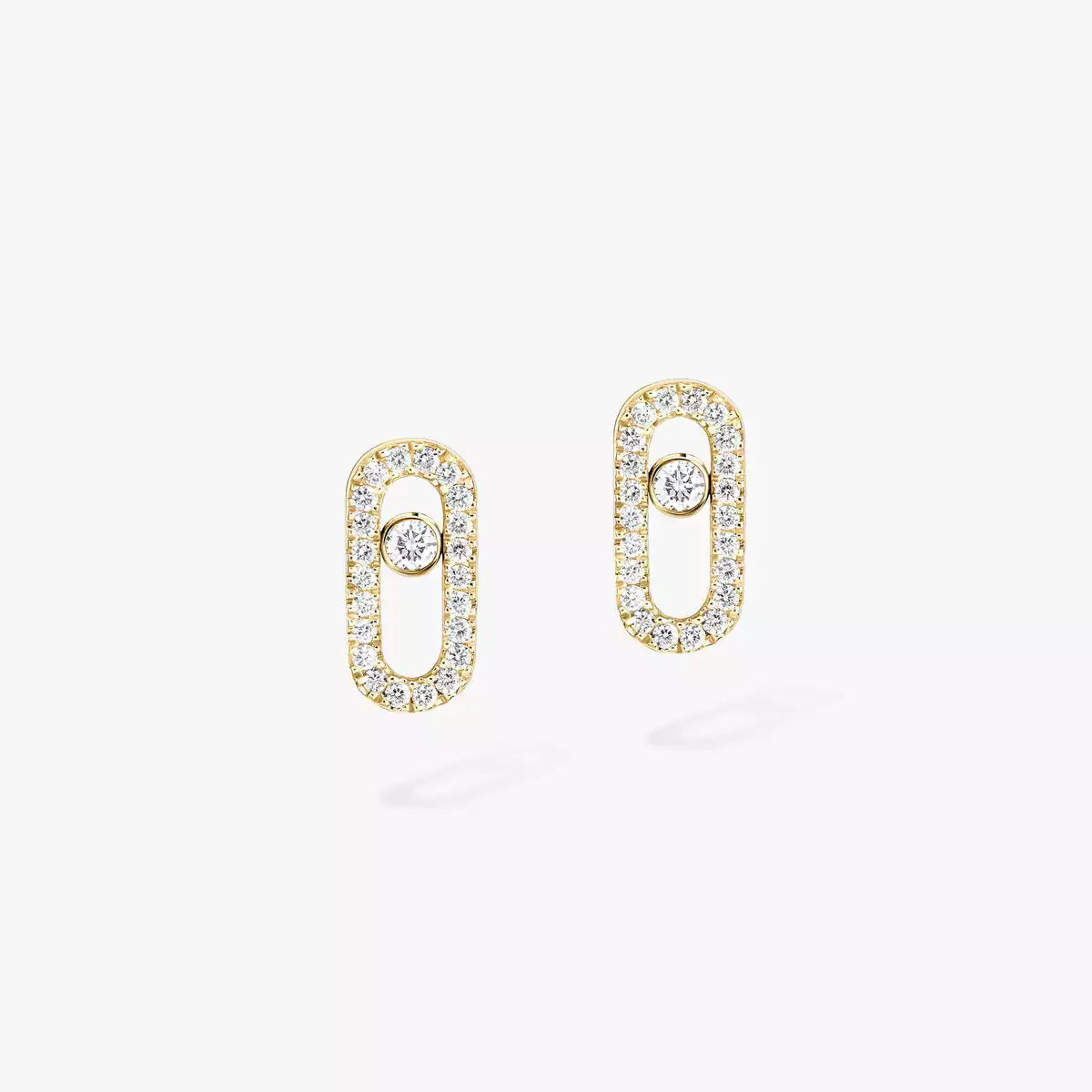 [AuraEcho]Move Uno Diamond Earrings