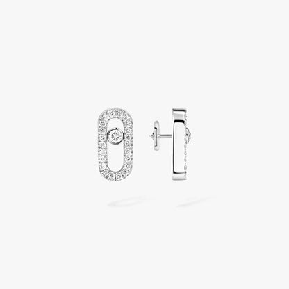 [AuraEcho]Move Uno Diamond Earrings