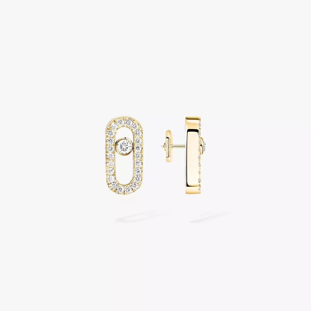 [AuraEcho]Move Uno Diamond Earrings