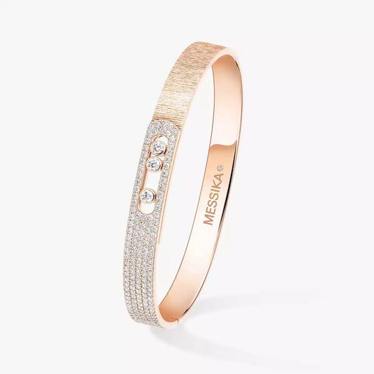 [AuraEcho]Move Noa Ciselé half pavé bangle