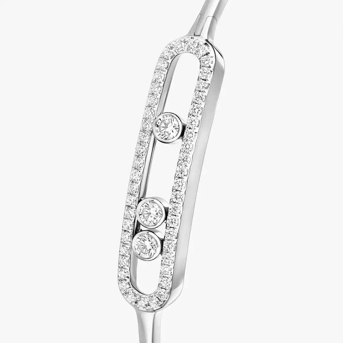 [AuraEcho]Move Pavé Diamond Bangle Bracelet M