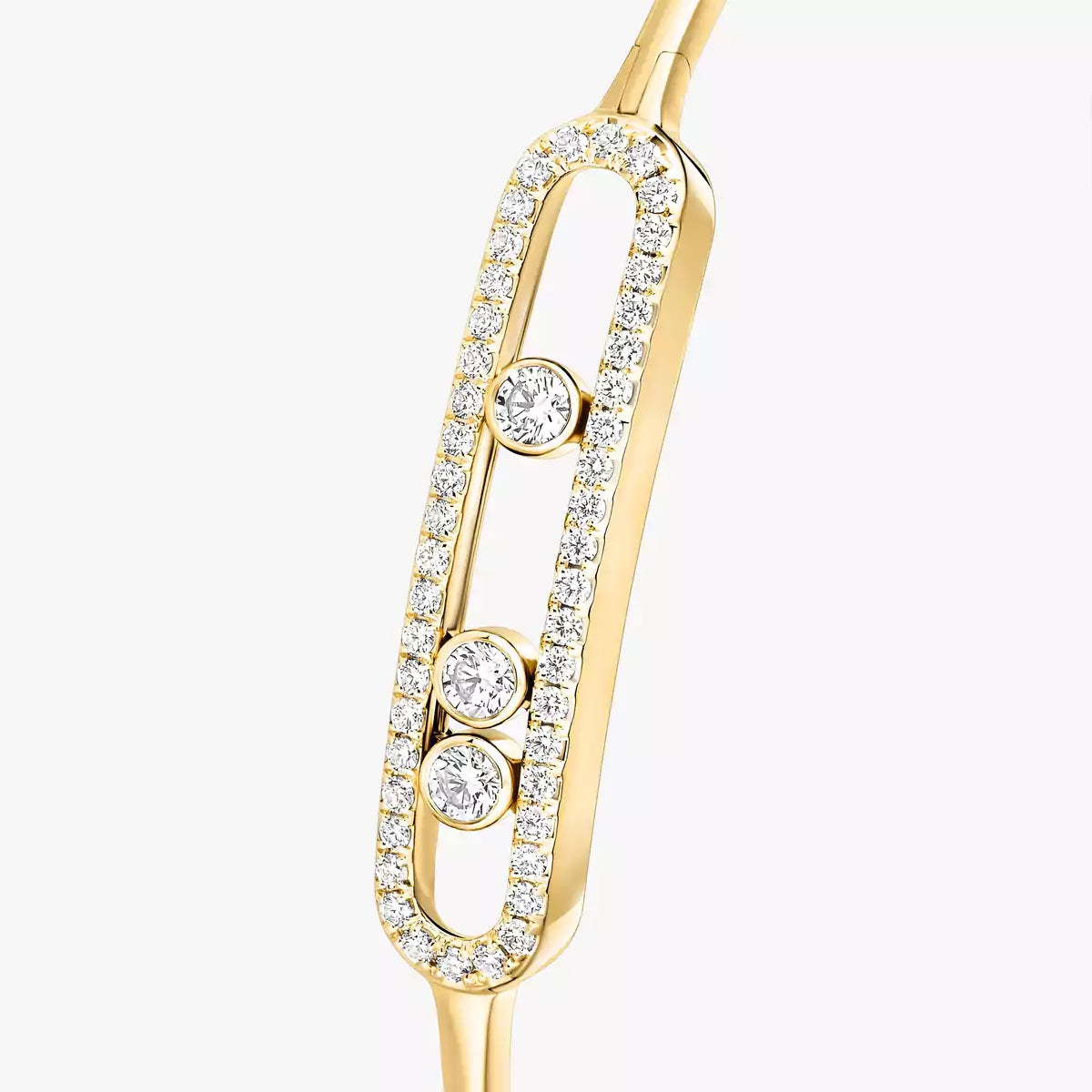 [AuraEcho]Move Pavé Diamond Bangle Bracelet M