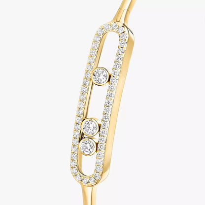 [AuraEcho]Move Pavé Diamond Bangle Bracelet M
