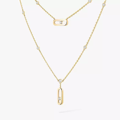 [AuraEcho] Move Uno Diamond Necklace