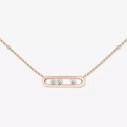 [AuraEcho] Baby Move Gold Diamond Necklace
