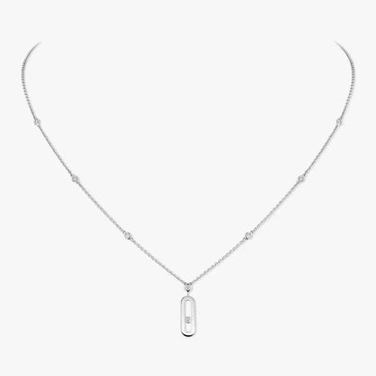 [AuraEcho] Move Uno Gold Diamond Long Necklace