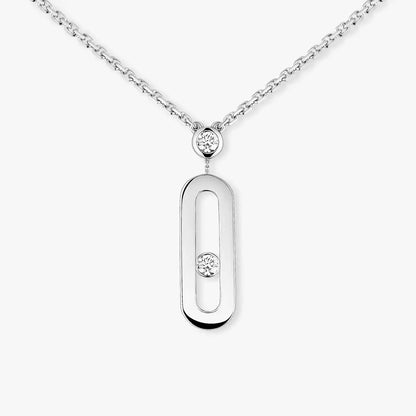 [AuraEcho] Move Uno Gold Diamond Long Necklace