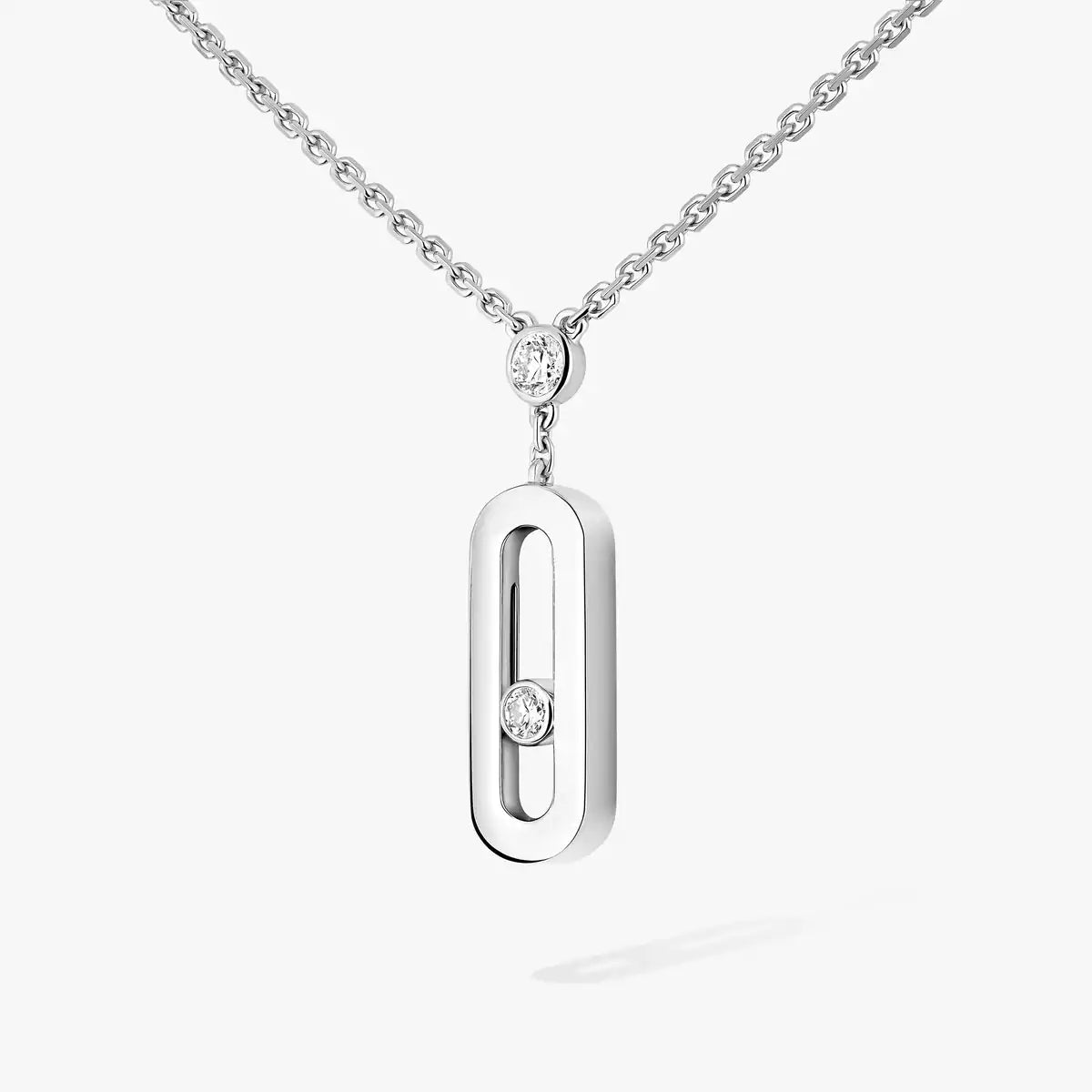 [AuraEcho] Move Uno Gold Diamond Long Necklace