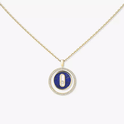 [AuraEcho]Lucky Move Diamond Necklace in Rose Gold and White Mother-of-Pearl