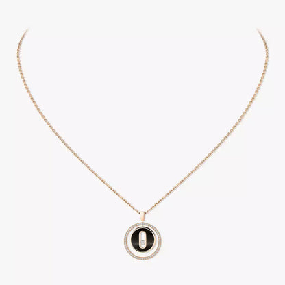[AuraEcho]Lucky Move Diamond Necklace in Rose Gold and White Mother-of-Pearl