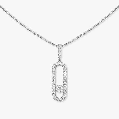 [AuraEcho]Move Uno Diamond Necklace in Rose Gold